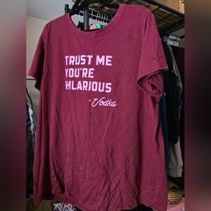 Torrid Burgundy Short Sleeve Tee